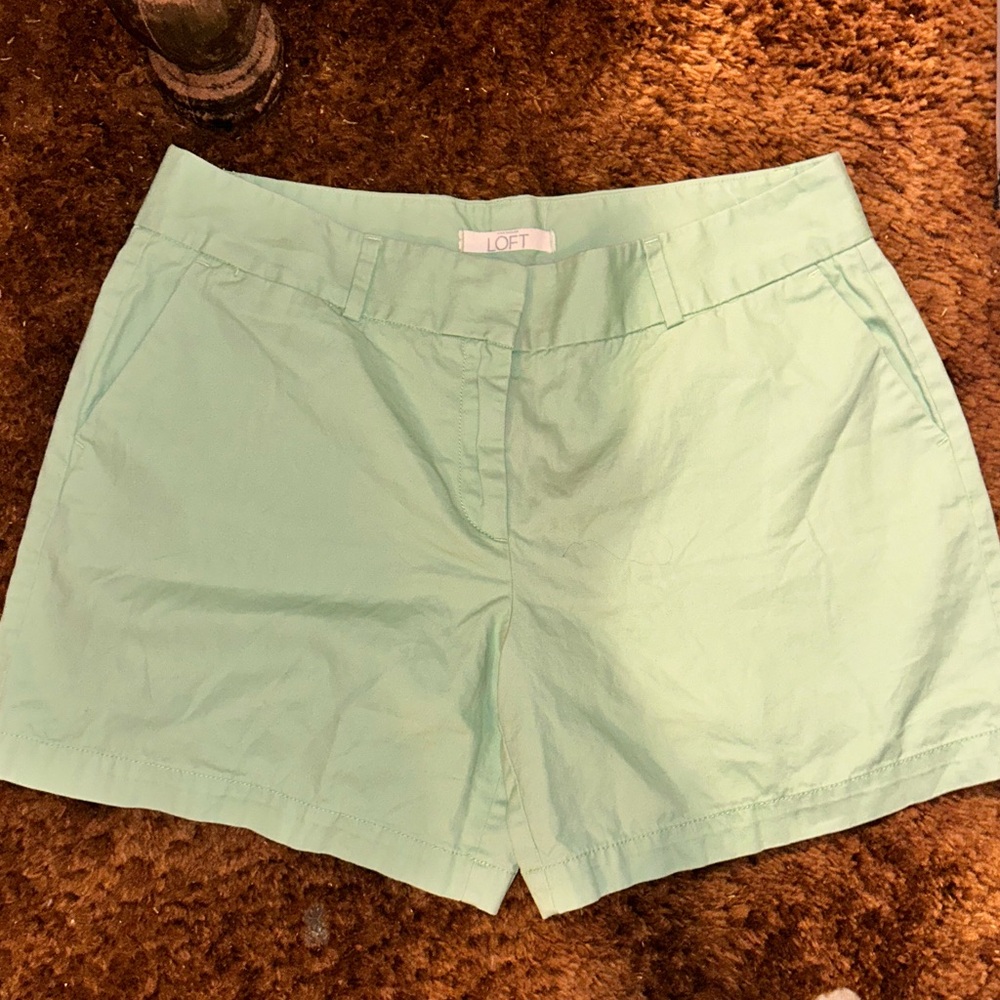 Ann Taylor LOFT Light Green Women's Shorts Size 10